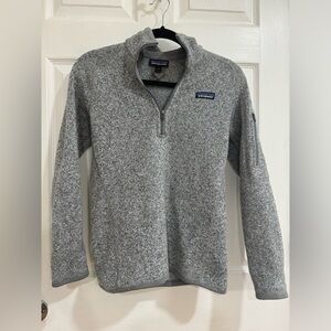 Patagonia half zip grey sweater Women's Better Sweater 1/4-Zip Fleece XS